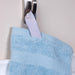 Kendell Egyptian Cotton 2 Piece Bath Sheet Set with Dobby Border - Wnter Blue