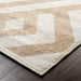 Saxton Modern Diamond Geometric Indoor Area Rug - Ivory