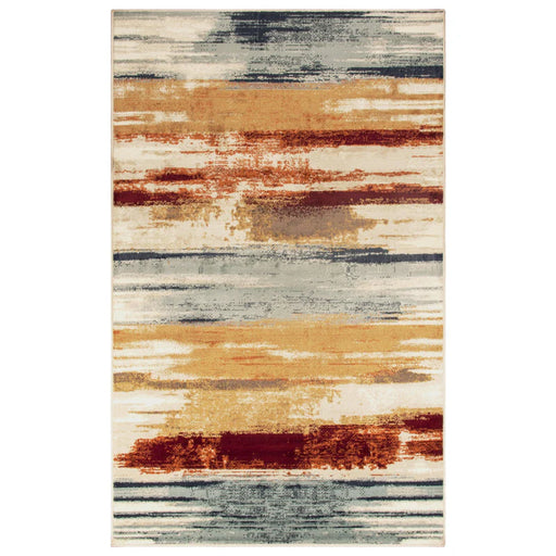 Rothco Abstract Striped Indoor Area Rug or Runner Rug - Cream