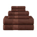 Ultra-Soft Rayon from Bamboo Cotton Blend 6 Piece Towel Set - Cocoa