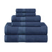 Ultra-Soft Rayon from Bamboo Cotton Blend 6 Piece Towel Set - River Blue