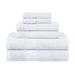 Ultra-Soft Rayon from Bamboo Cotton Blend 6 Piece Towel Set - White