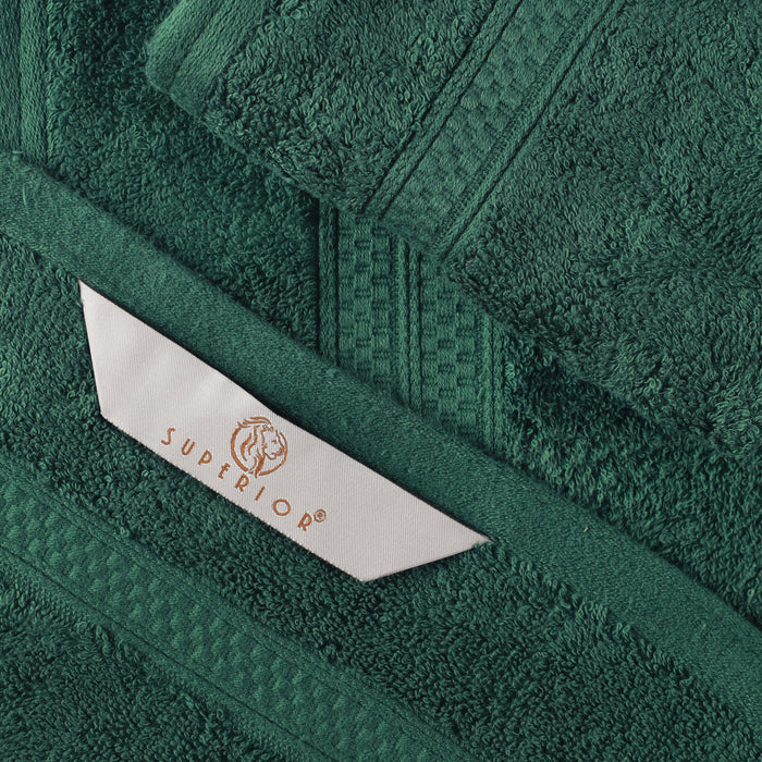 Ultra-Soft Rayon from Bamboo Cotton Blend 6 Piece Towel Set - Hunter Green