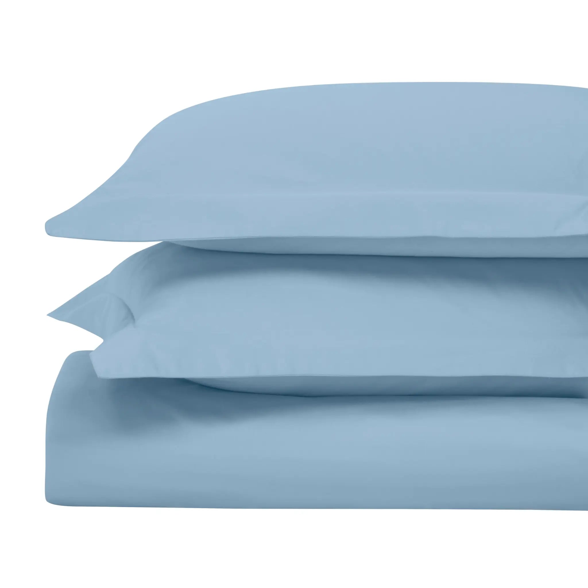 Egyptian Cotton 650 Thread Count Solid Duvet Cover Set - Blue Nile Mills