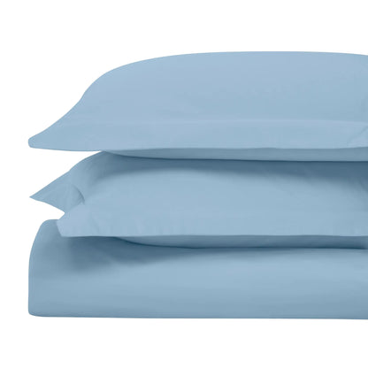 Egyptian Cotton 650 Thread Count Solid Duvet Cover Set - Blue Nile Mills