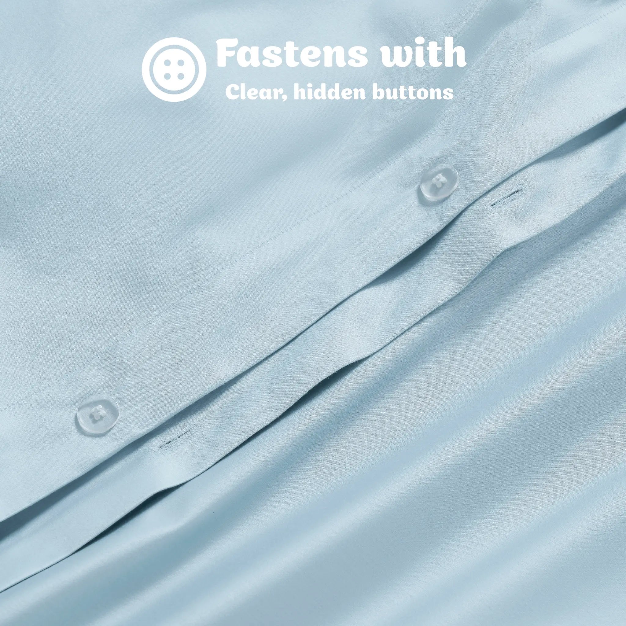 Egyptian Cotton 650 Thread Count Solid Duvet Cover Set - Blue Nile Mills