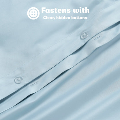 Egyptian Cotton 650 Thread Count Solid Duvet Cover Set - Blue Nile Mills