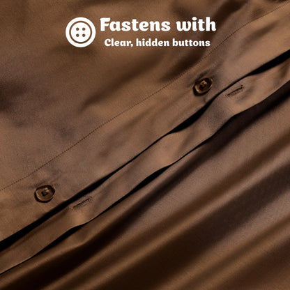 Egyptian Cotton 650 Thread Count Solid Duvet Cover Set - Blue Nile Mills