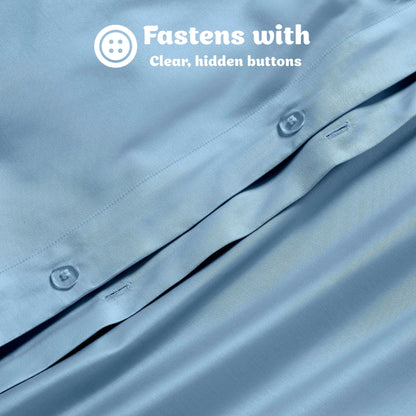 Egyptian Cotton 650 Thread Count Solid Duvet Cover Set - Blue Nile Mills