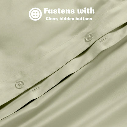 Egyptian Cotton 650 Thread Count Solid Duvet Cover Set - Blue Nile Mills