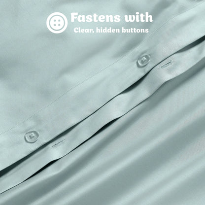 Egyptian Cotton 650 Thread Count Solid Duvet Cover Set - Blue Nile Mills