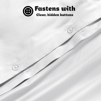 Egyptian Cotton 650 Thread Count Solid Duvet Cover Set - Blue Nile Mills