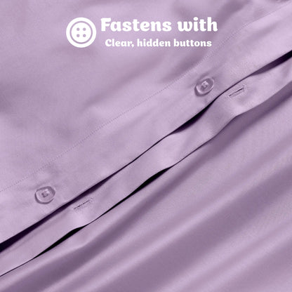 Egyptian Cotton 650 Thread Count Solid Duvet Cover Set - Blue Nile Mills