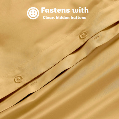 Egyptian Cotton 650 Thread Count Solid Duvet Cover Set - Blue Nile Mills