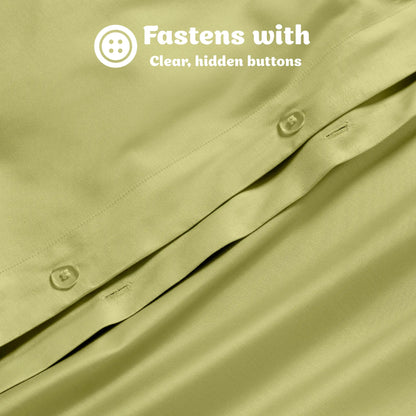 Egyptian Cotton 650 Thread Count Solid Duvet Cover Set - Blue Nile Mills