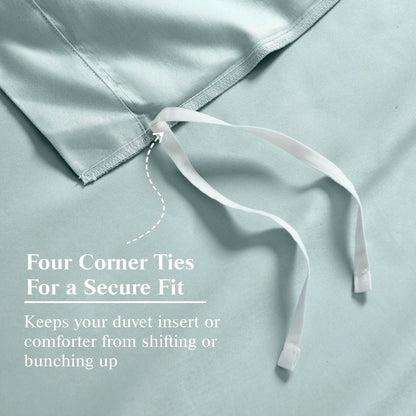 Egyptian Cotton 650 Thread Count Solid Duvet Cover Set - Blue Nile Mills