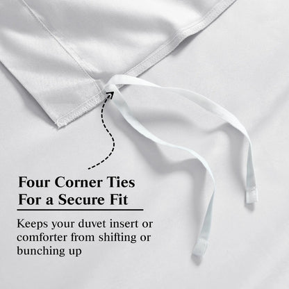 Egyptian Cotton 650 Thread Count Solid Duvet Cover Set - Blue Nile Mills