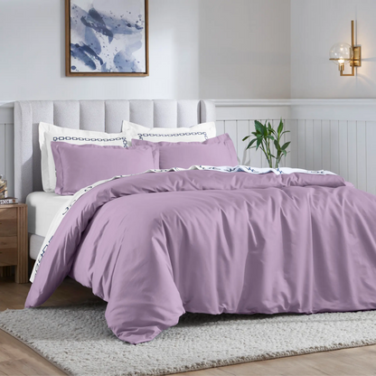 Egyptian Cotton 650 Thread Count Solid Duvet Cover Set - Blue Nile Mills