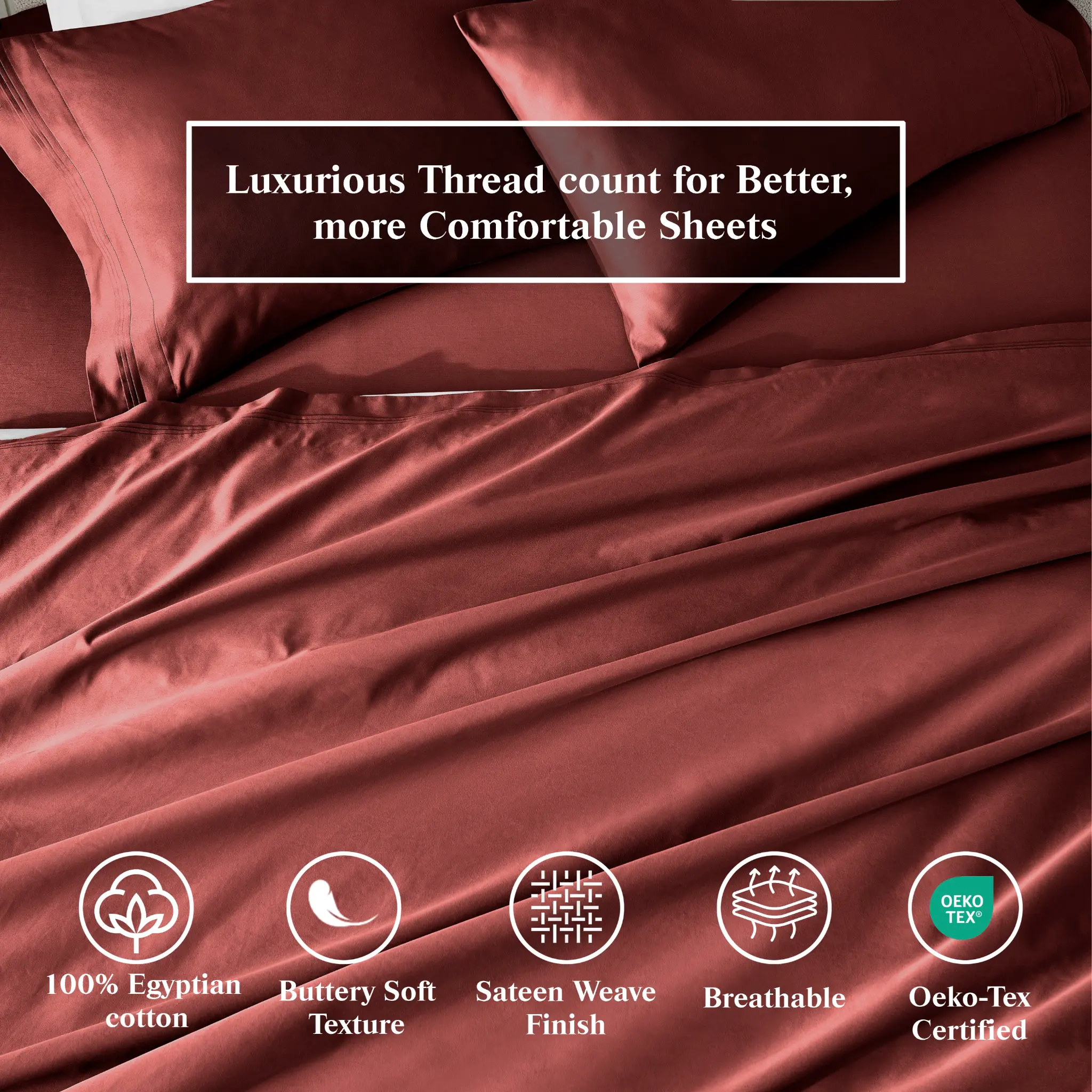 650 Thread Count Egyptian Cotton Solid Pillowcase Set - Blue Nile Mills