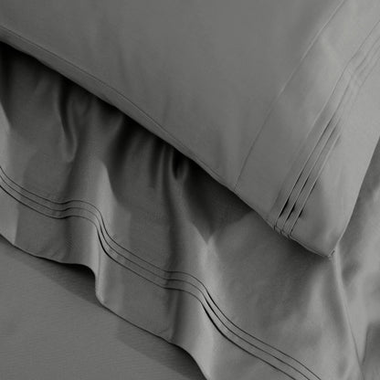 650 Thread Count Egyptian Cotton Solid Pillowcase Set - Blue Nile Mills