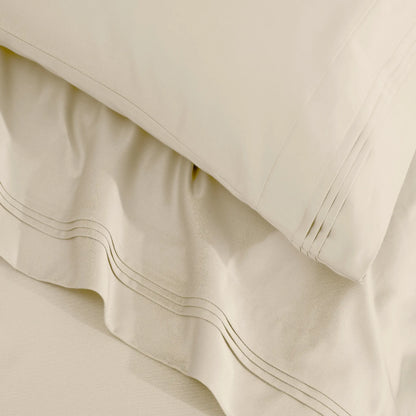 650 Thread Count Egyptian Cotton Solid Pillowcase Set - Blue Nile Mills