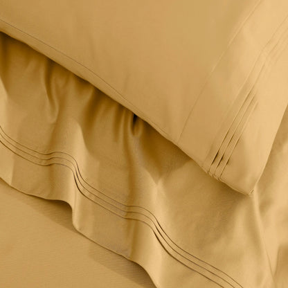 650 Thread Count Egyptian Cotton Solid Pillowcase Set - Blue Nile Mills