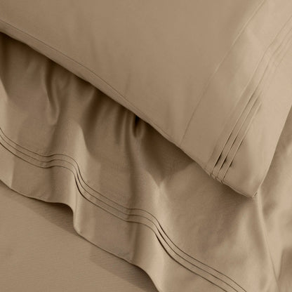 650 Thread Count Egyptian Cotton Solid Pillowcase Set - Blue Nile Mills