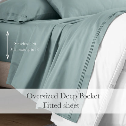 Egyptian Cotton Eco-Friendly 650 Thread Count Sheet Set - Blue Nile Mills