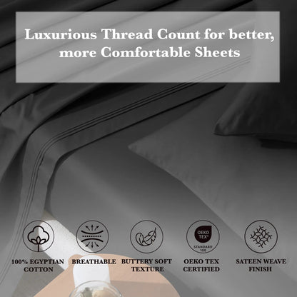 Egyptian Cotton Eco-Friendly 650 Thread Count Sheet Set - Blue Nile Mills