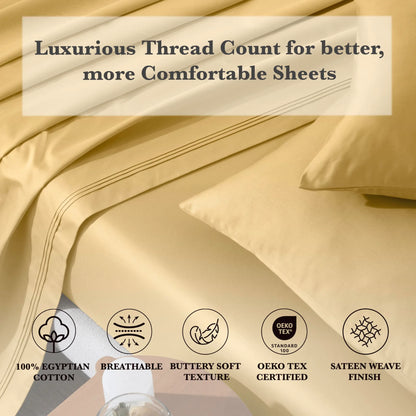 Egyptian Cotton Eco-Friendly 650 Thread Count Sheet Set - Blue Nile Mills