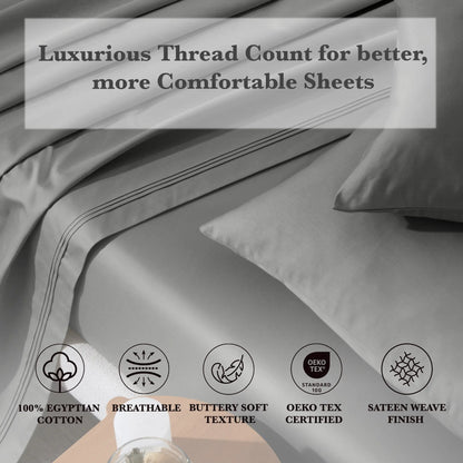 Egyptian Cotton Eco-Friendly 650 Thread Count Sheet Set - Blue Nile Mills