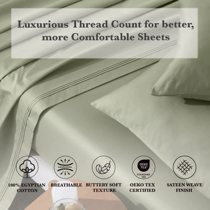 Egyptian Cotton Eco-Friendly 650 Thread Count Sheet Set - Blue Nile Mills