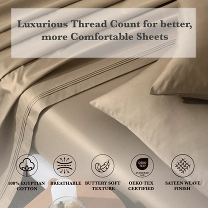 Egyptian Cotton Eco-Friendly 650 Thread Count Sheet Set - Blue Nile Mills