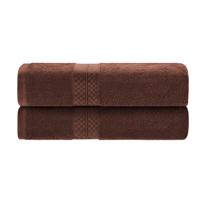 Rayon from Bamboo Plush Heavyweight 2 Piece Bath Towel Set - Cocoa