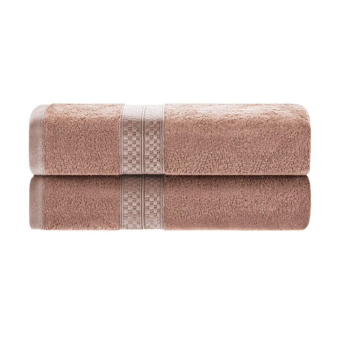 Rayon from Bamboo Plush Heavyweight 2 Piece Bath Towel Set - Sand