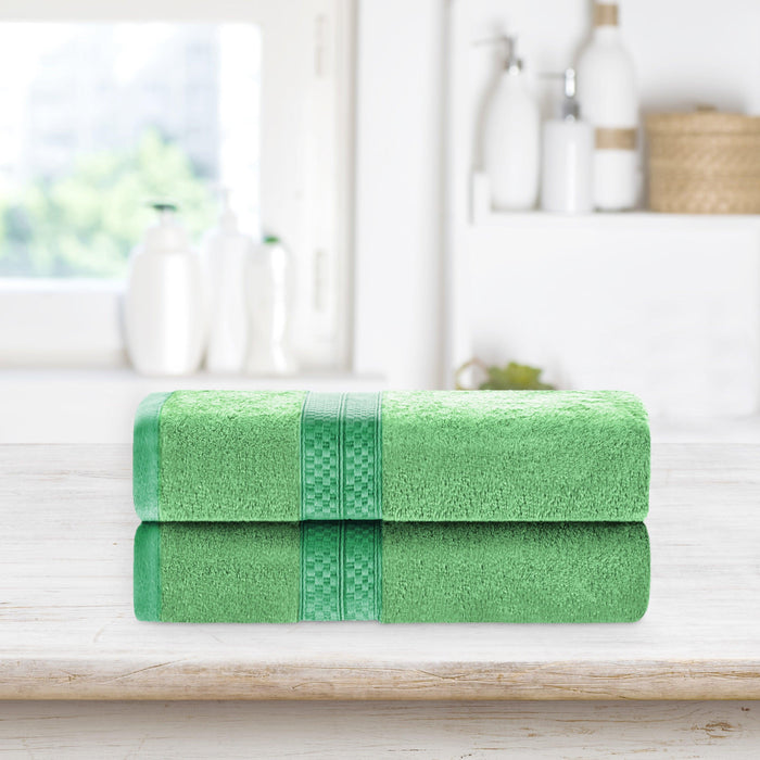 Rayon from Bamboo Plush Heavyweight 2 Piece Bath Towel Set - Sage