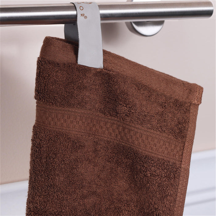 Rayon from Bamboo Plush Heavyweight 2 Piece Bath Towel Set - Cocoa