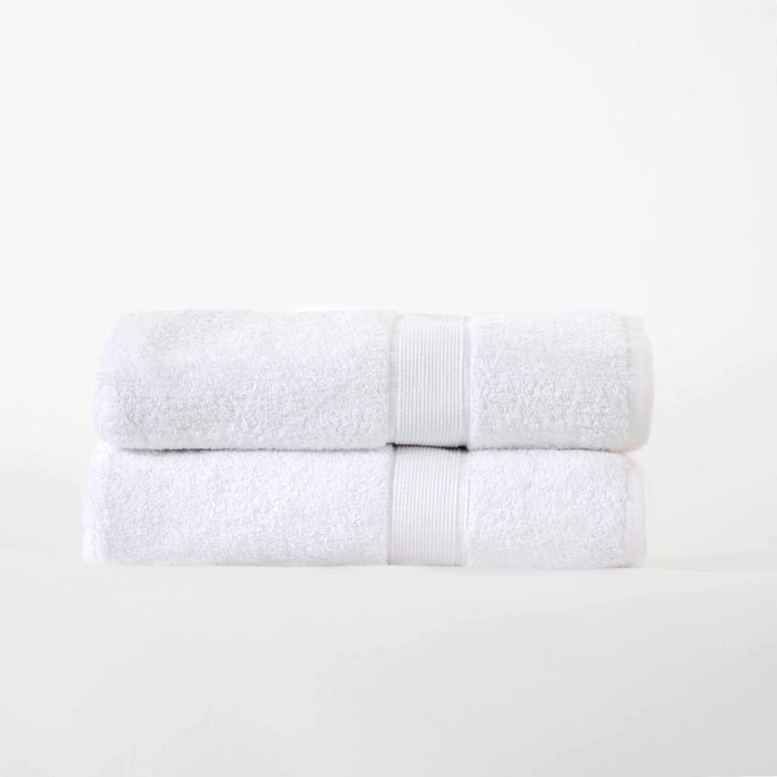 Organic Solid  650 GSM 2 Pieces Bath Sheet Set