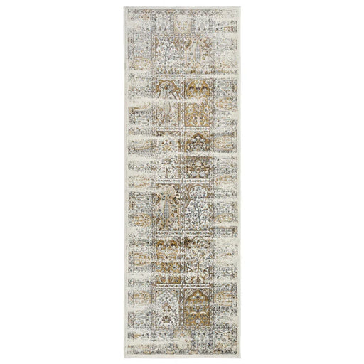 Waterford Abstract Patchwork Medallion Indoor Area Rug - Beige