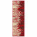 Goldman Abstract Ultra-Modern Indoor Area Rug - Red