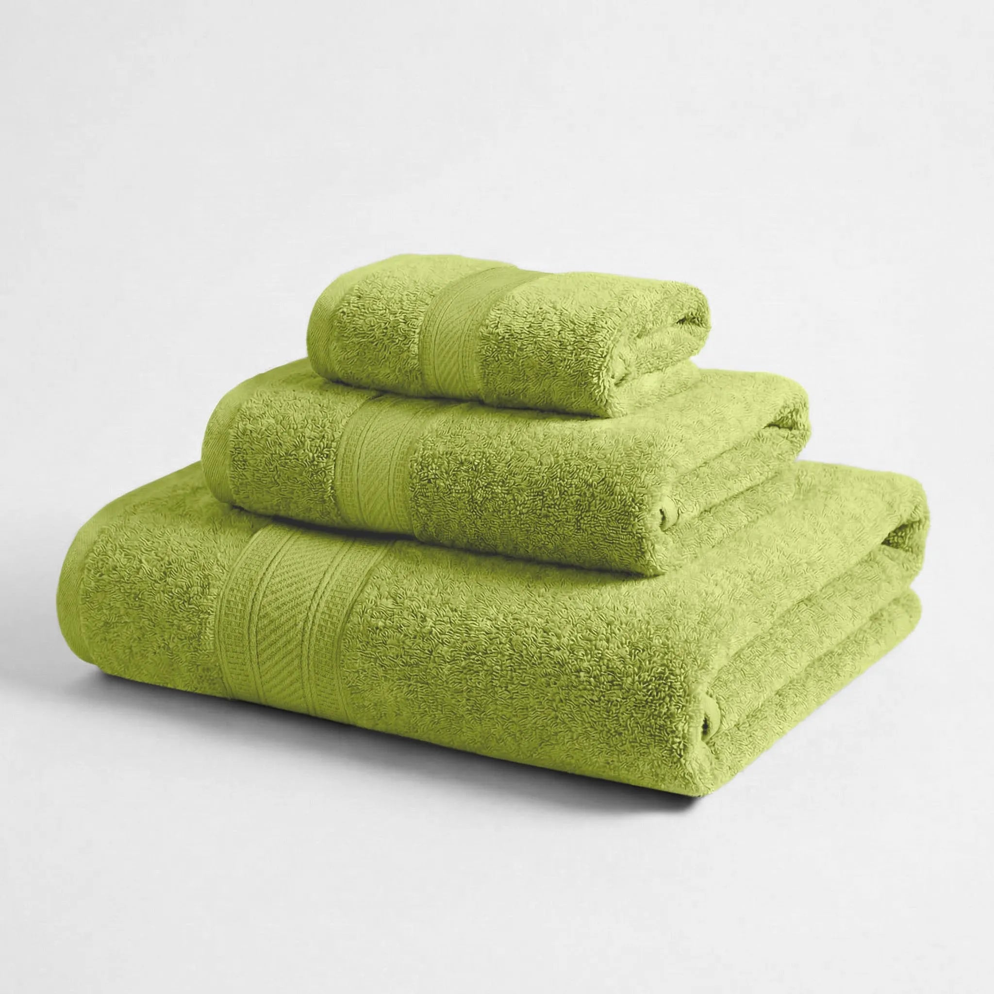 BNM 3-Piece Towels Atlas Cotton Towel Set Plush Terry