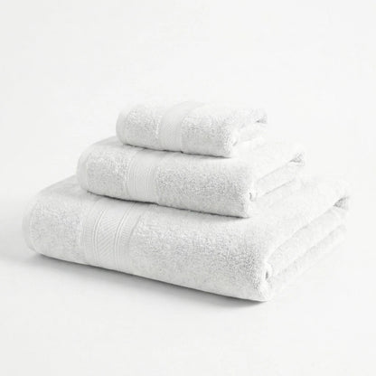 BNM 3-Piece Towels Atlas Cotton Towel Set Plush Terry
