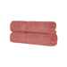 Long Staple Combed Cotton Solid Quick-Drying 2-Piece Bath Sheet Set - Blush