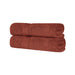 Long Staple Combed Cotton Solid Quick-Drying 2-Piece Bath Sheet Set - Chocolate