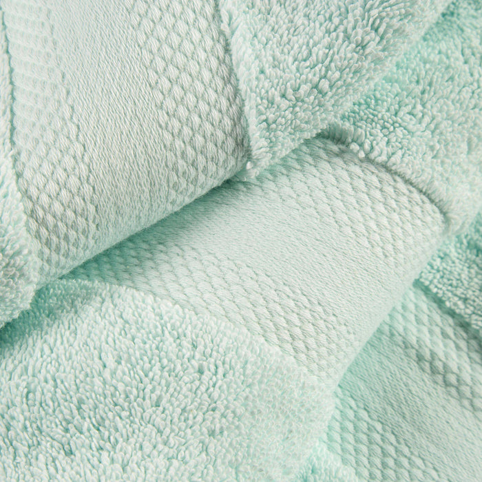Turkish Cotton Absorbent Solid 2-Piece Ultra-Plush Bath Towel Set - Dusty Aqua