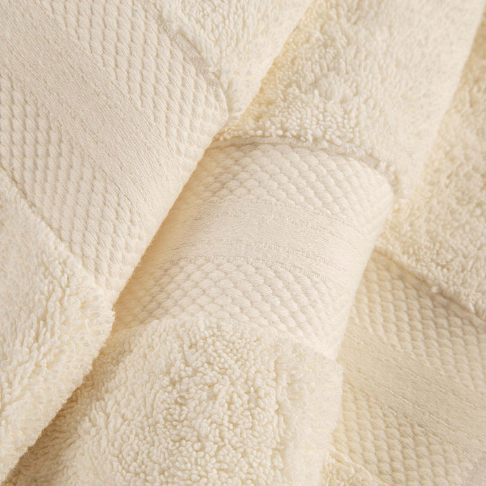 Turkish Cotton Absorbent Ultra-Plush Solid 2 Piece Bath Sheet Set - Ivory