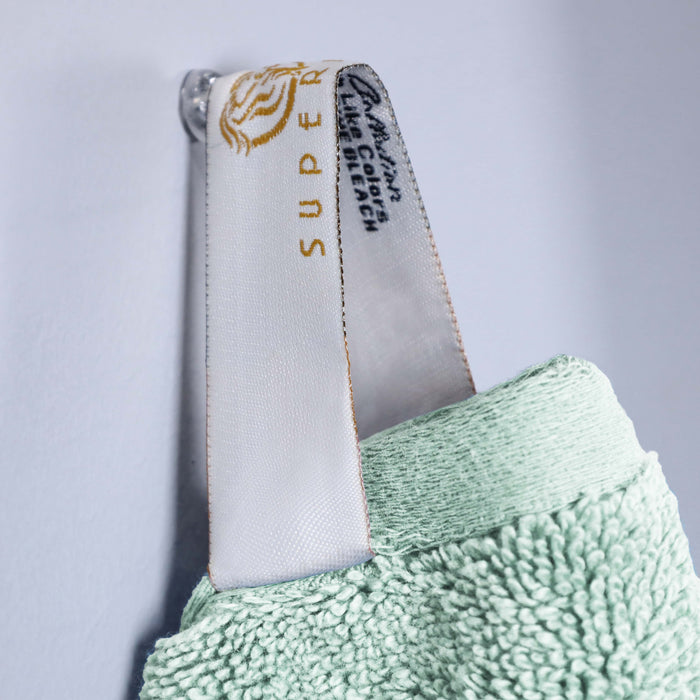 Turkish Cotton Absorbent Ultra-Plush Solid 12-Piece Face Towel Set