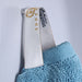 Turkish Cotton Absorbent Ultra-Plush Solid 12-Piece Face Towel Set - Denim Blue