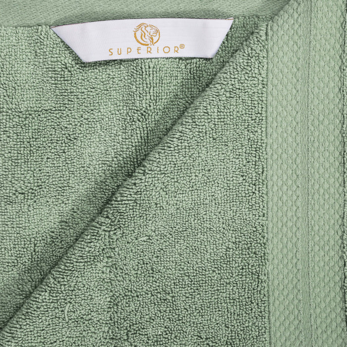 Turkish Cotton Absorbent Ultra-Plush Solid 2 Piece Bath Sheet Set - Olive Green