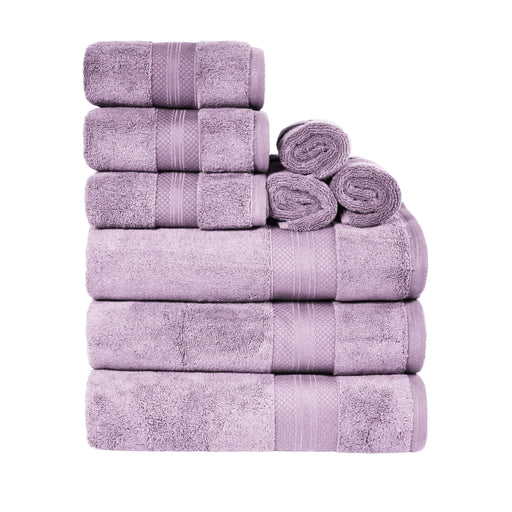 Turkish Cotton Highly Absorbent Solid 9 Piece Ultra-Plush Towel Set - Winteria